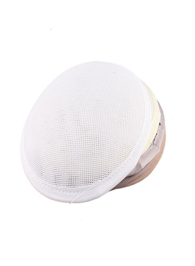 ArrErr 2 Pack Fascinators Hats Base 5 Inch Fabric Round Breathable Fascinator Hat Making Base Lining Shaper for Sinamay Fascinator Pillbox Hats Tea Party Hats 20s 50s Cocktail Hat DIY Headwear Craft - Image 4